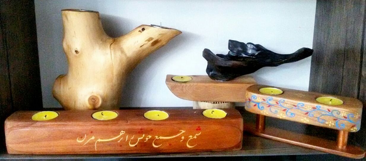 بیژن ابراهیم زاده شمعدان دست ساز